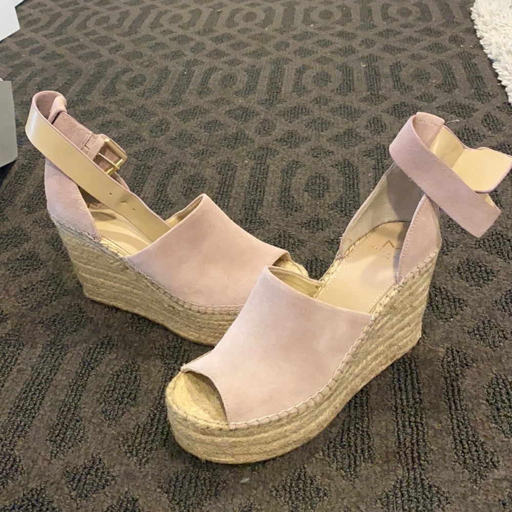 Marc Fisher Adalyn Wedge in Blush